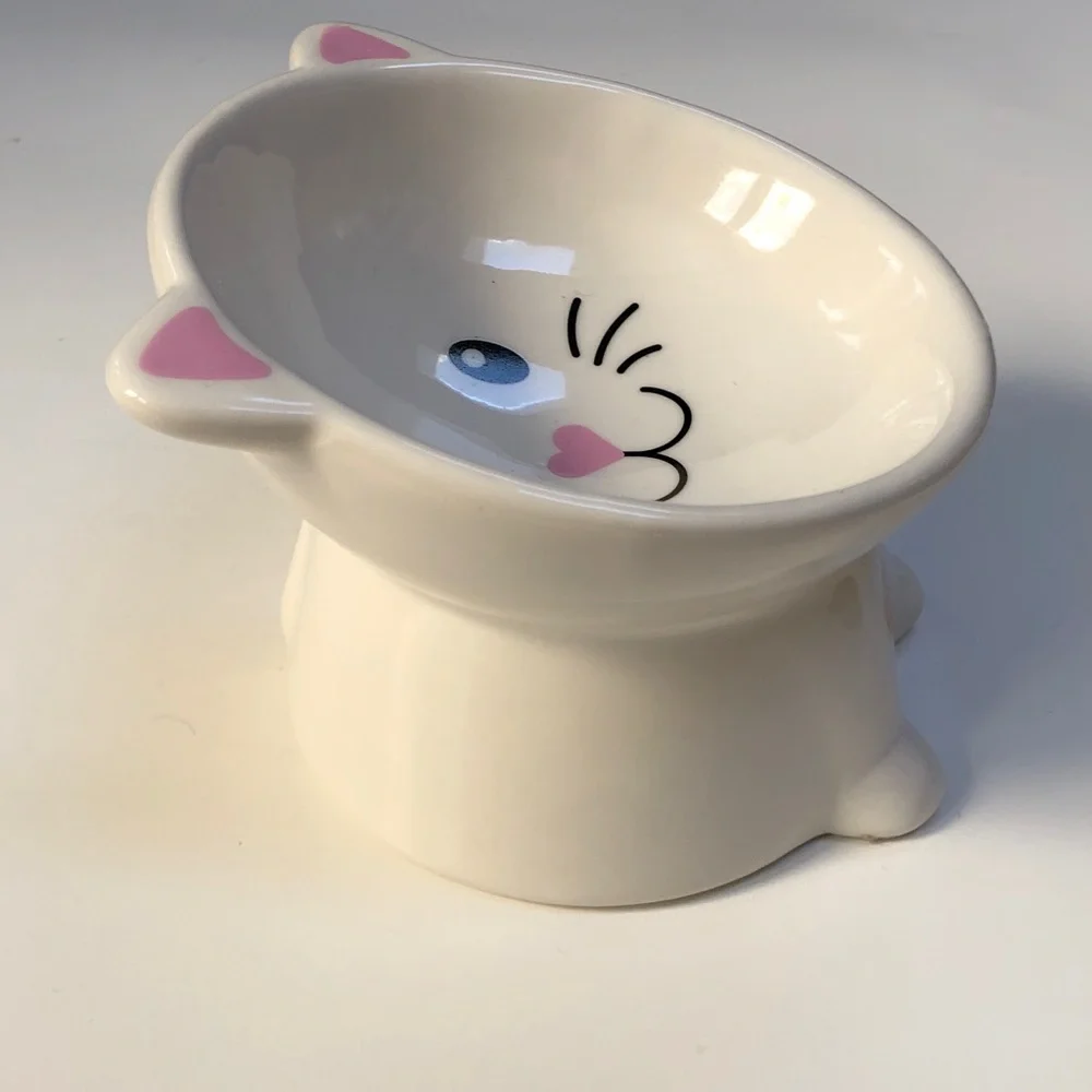 Cute Cat Face Pet Bowl